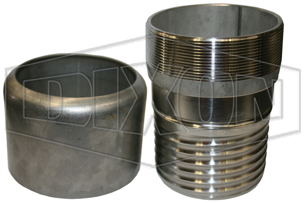 Conduct-A-Boss Male NPT Scroll Tail Crimp Stem with Ferrule